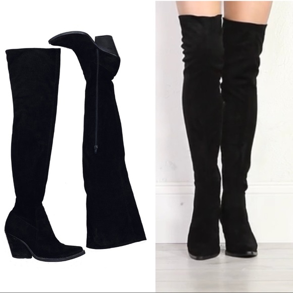 Jeffrey Campbell Shoes - Jeffrey Campbell Gatlin Suede Thigh High Over the Knee OTK Boots Size 7